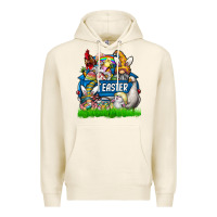 Tofu easter Premium Hoodie - CowhideDigitalArt