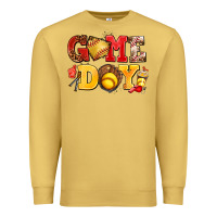 Antique Gold game day softball Premium Sweatshirt - AdoDesignShop