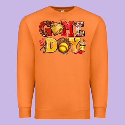 Game Day Softball Premium Sweatshirt Designed By Adodesignshop