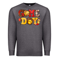 Charcoal Heather game day softball Premium Sweatshirt - AdoDesignShop