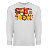 Dove Grey game day softball Premium Sweatshirt - AdoDesignShop
