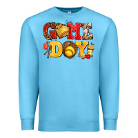 Ocean Blue game day softball Premium Sweatshirt - AdoDesignShop