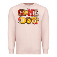 Pale Pink game day softball Premium Sweatshirt - AdoDesignShop
