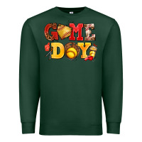 Sports Green game day softball Premium Sweatshirt - AdoDesignShop