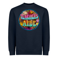 Navy western groovy teachers aide Heavyweight Sweatshirt - BarkalooDesign