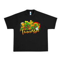Black St. Patrick's Tennessee map Urban Heavy Tee - OliviaCreatesArt