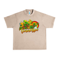 French Oak St. Patrick's Tennessee map Urban Heavy Tee - OliviaCreatesArt