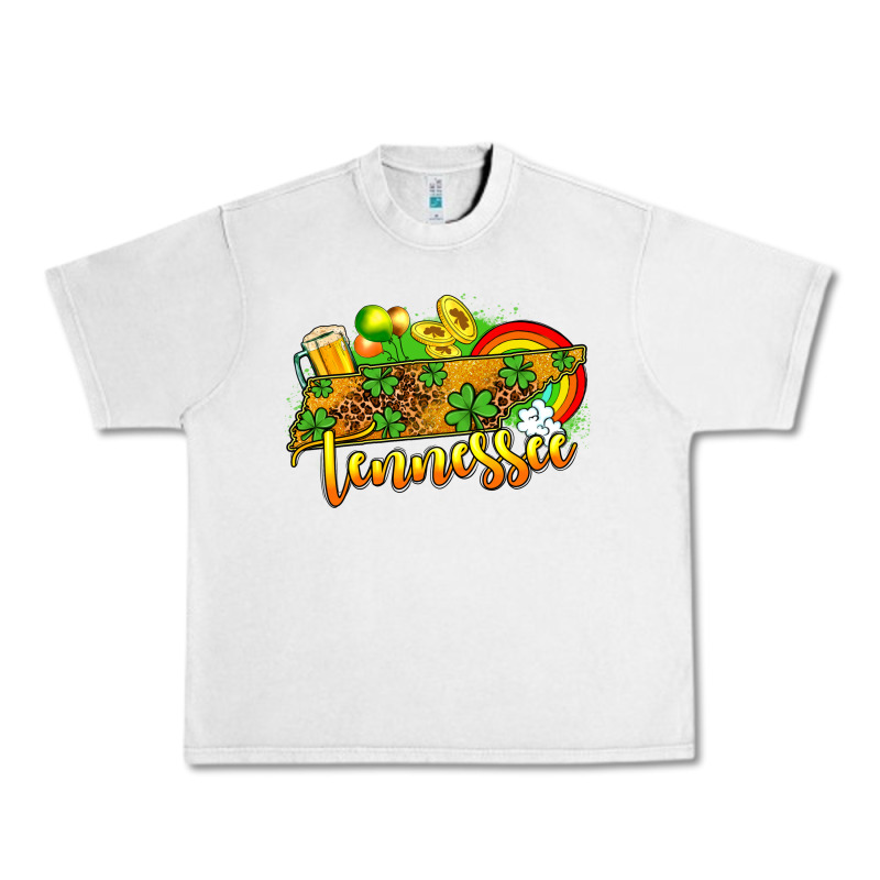 St. Patrick's Tennessee Map Urban Heavy Tee by OliviaCreatesArt | Teevron