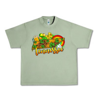 Oil Green St. Patrick's Tennessee map Urban Heavy Tee - OliviaCreatesArt