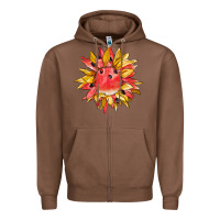 Chestnut watermelon sunflower Zipper Hoodie - BarkalooDesign