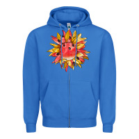 True Royal watermelon sunflower Zipper Hoodie - BarkalooDesign