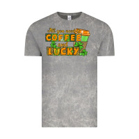 Cloud Rock All you need is coffee and lucky Vintage Tee - CowGirlArtShop