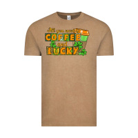 Vintage Coffee All you need is coffee and lucky Vintage Tee - CowGirlArtShop