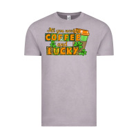 Vintage Zinc All you need is coffee and lucky Vintage Tee - CowGirlArtShop