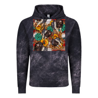 Cloud Black baby hampshire pig sunflowers seamless pattern Vintage Hoodie - FaDigitalArtStudio