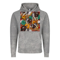 Cloud Rock baby hampshire pig sunflowers seamless pattern Vintage Hoodie - FaDigitalArtStudio