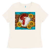 Bone western rooster Ladies Tee - TumblerDesignByShophia