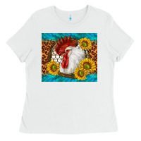 White western rooster Ladies Tee - TumblerDesignByShophia