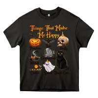 Asphalt Things That Make Me Happy Heavy Core Tee - texasbilliewilder