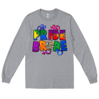 Heather Grey Pride bride Long Sleeve Tee - FaDigitalArtStudio