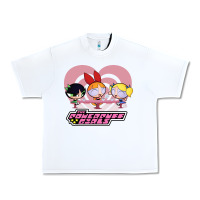 White Vintage Classic American cartoon Movie Characters Mens Best Urban Heavy Tee - maiPhamDesign