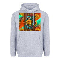 Heather Grey with god all things are possible Heavyweight Hoodie - AdoDesignShop