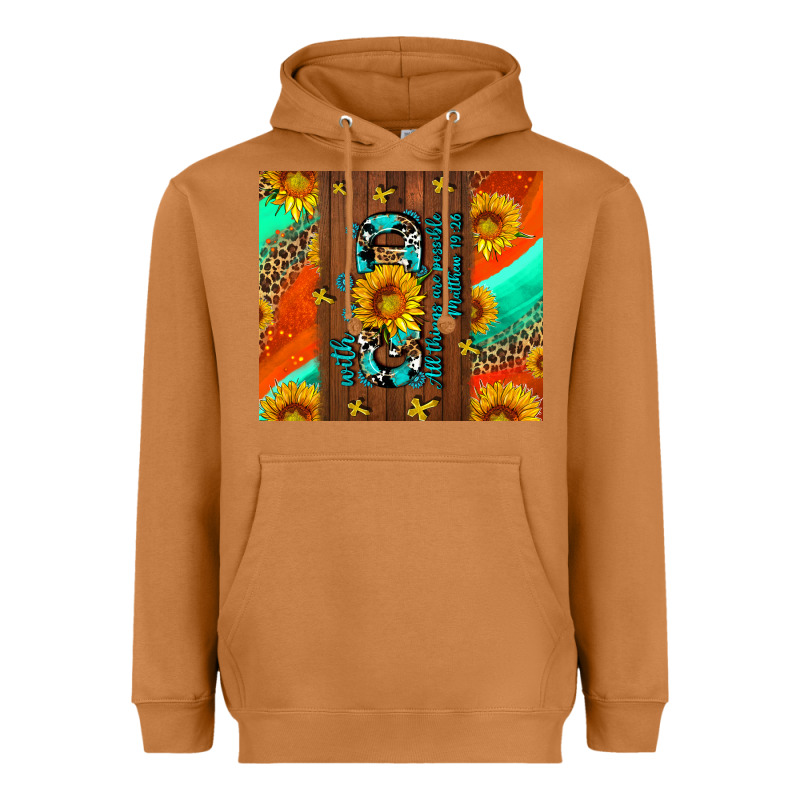 With God All Things Are Possible Heavyweight Hoodie by AdoDesignShop | Teevron