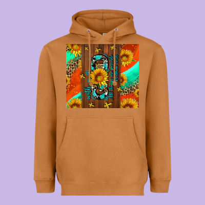 With God All Things Are Possible Heavyweight Hoodie Designed By Adodesignshop
