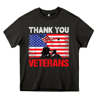 Asphalt thank you veterans service patriot veteran day american flag t shirt Heavy Core Tee - maiPhamDesign