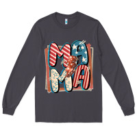 Smoke 4th of July mama with lightning bolt Long Sleeve Tee - FaDigitalArtStudio