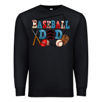 Black baseball dad Premium Sweatshirt - AdoDesignShop