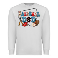 Dove Grey baseball dad Premium Sweatshirt - AdoDesignShop