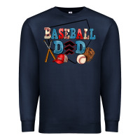 Navy baseball dad Premium Sweatshirt - AdoDesignShop