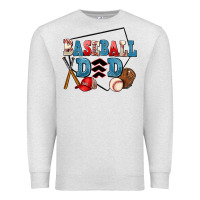 Oatmeal Heather baseball dad Premium Sweatshirt - AdoDesignShop