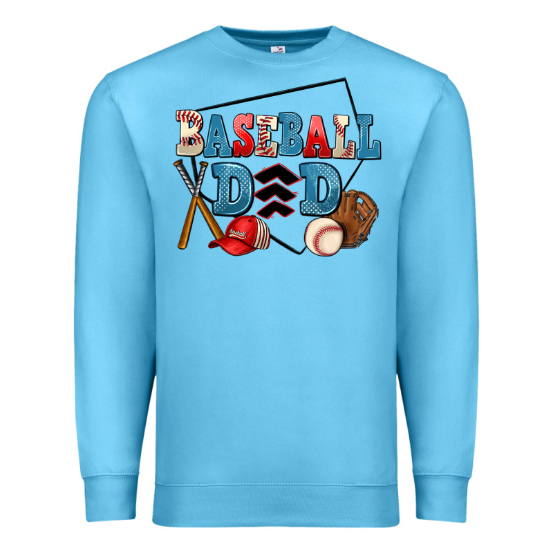 Baseball Dad Premium Sweatshirt by AdoDesignShop | Teevron