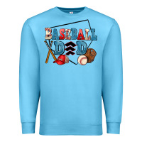 Ocean Blue baseball dad Premium Sweatshirt - AdoDesignShop