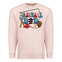 Pale Pink baseball dad Premium Sweatshirt - AdoDesignShop
