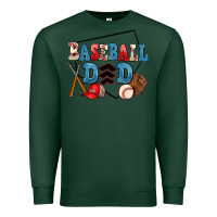 Sports Green baseball dad Premium Sweatshirt - AdoDesignShop