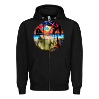 Black coconut drink colorful leopard Zipper Hoodie - BarkalooDesign