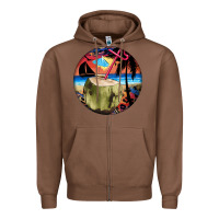 Chestnut coconut drink colorful leopard Zipper Hoodie - BarkalooDesign