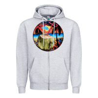 Heather Grey coconut drink colorful leopard Zipper Hoodie - BarkalooDesign