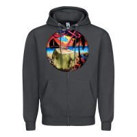 Smoke coconut drink colorful leopard Zipper Hoodie - BarkalooDesign