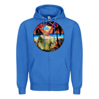 True Royal coconut drink colorful leopard Zipper Hoodie - BarkalooDesign