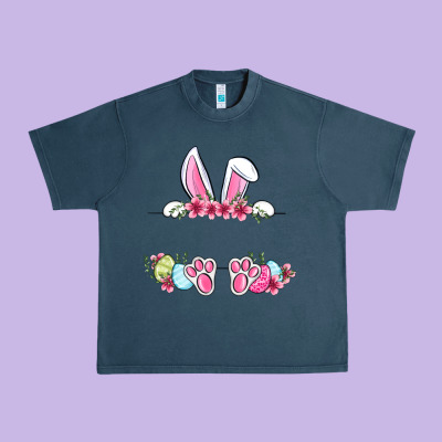 Easter Bunny Name Frame Urban Heavy Tee Designed By Oliviacreatesart