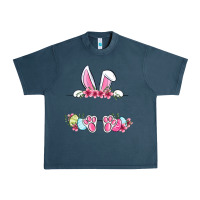 Midnight Navy Easter bunny name frame Urban Heavy Tee - OliviaCreatesArt