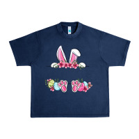 Navy Easter bunny name frame Urban Heavy Tee - OliviaCreatesArt