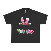 Pigment Black Easter bunny name frame Urban Heavy Tee - OliviaCreatesArt