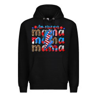 Black american mama Premium Hoodie - CowhideDigitalArt