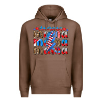 Chestnut american mama Premium Hoodie - CowhideDigitalArt