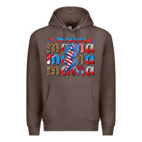 Coffee american mama Premium Hoodie - CowhideDigitalArt